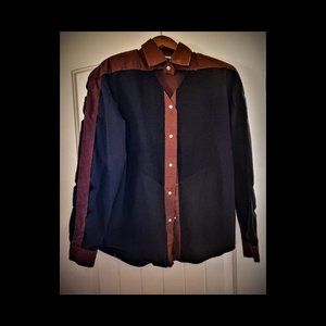 Vintage Western Shirt - Pearl Snap Buttons